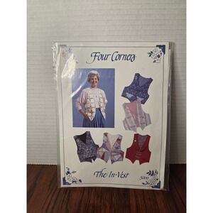 Four Corners The In-Vest 5000 Sewing Pattern Vintage 1989 Quilted Patchwork Vest